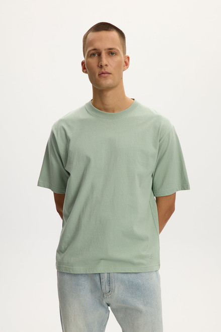 Eazy Box Tee- Sage