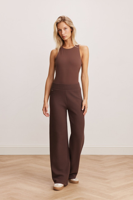 Moon Classic Flared Pants - Chocolate