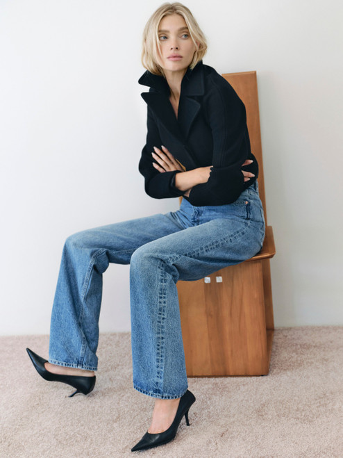 Karmine Refined High Rise Wide Leg 31"- Salt Lake