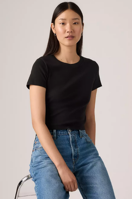 Essential Sporty Tee- Caviar