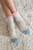 Colour Block Girlfriend Socks - Grey Pink