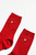 Embroidered Her Socks- Classic Red (Heart)