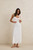 Gigi Gathered Maxi Dress- White