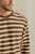 Textured Stripe L/S T-Shirt- Brown