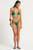 Beaded Tie Side Vista Brief- Emerald Shimmer