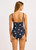 Beach Club V Neck One Piece- True Navy