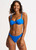 Ruched Underwire Bra- Azure