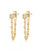 The Chloe Chain Studs- Gold