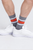 Whole Package Crew Socks- Athletic Stripe/Grey