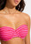 Mesh Effect Bustier Bandeau- Chilli Red