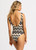 Neue Wave V Neck One Piece- Black