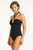 Halter Bandeau One Piece- Black