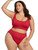 Kahlo Bikini Set- Crimson Red