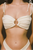 Tori Ties Bikini Top- Buttercream Rib