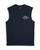 Chrome Muscle Tank- Navy