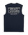 Chrome Muscle Tank- Navy