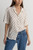 Harlow Floral Short Sleeve Shirt- Natural