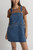 Seaside Overall Dress- Denim Blue