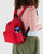Medium Nylon Backpack- Candy Apple
