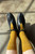 Her Modal Lurex Socks- Mustard Glitter