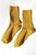 Her Modal Lurex Socks- Mustard Glitter