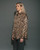 Satin Button Down Shirt- Leopard