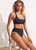 High Waist Wrap Front Pant- True Navy