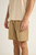 Essential Textured Linen Short- Sand