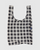Standard Baggu- Black & White Big Check