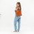 Applique Rev. Tote- Zest/Sandstone