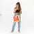 Applique Rev. Tote- Zest/Sandstone