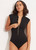SF Collective Zip Front One Piece- Black