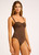 SF Collective Ruched Underwire One Piece- Dark Chocolate