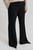 Fique Flared Trousers- Black