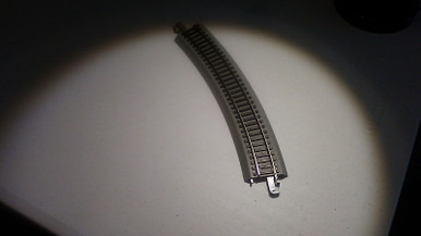 Bachmann Trains - Snap-Fit E-Z TRACK 18 RADIUS CURVED TRACK - BULK  50 Pcs Nickel Silver Rail With Gray Roadbed Ho Scale