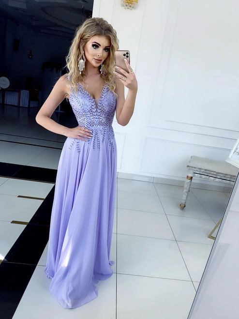 Aria Maxi Dress - Lavender