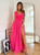 Maxi Dress with Tulle Skirt - Pink