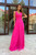 Maxi Dress with Lace Top and Tulle Bottom - Pink