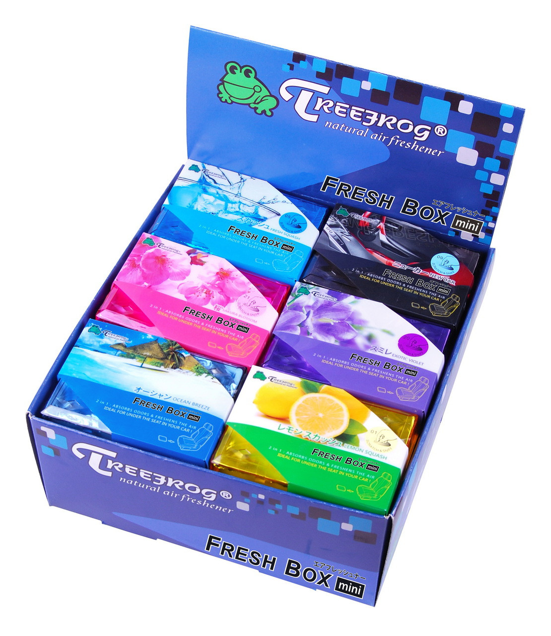 Wholesale TREEFROG FRESH BOX MINI FRESH SQUASH CAR AIR FRESHENER