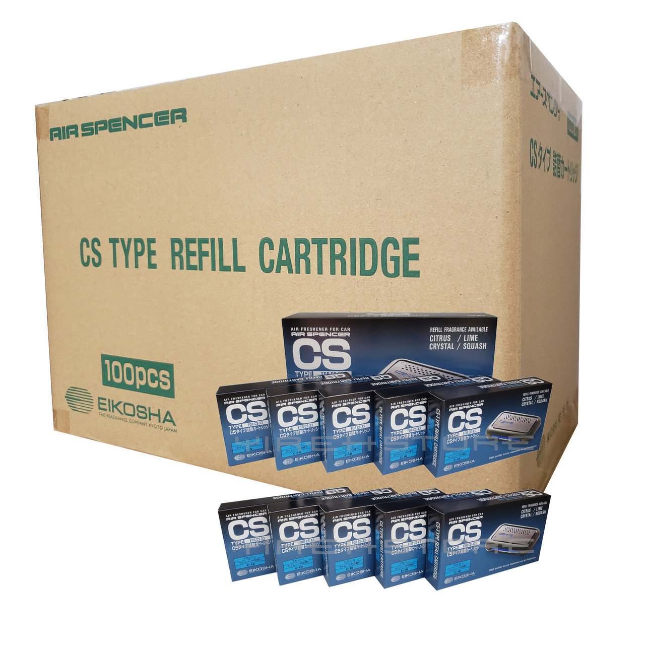 Wholesale CSX3 1 Master Case (100 cartridges) Refill Squash Scent