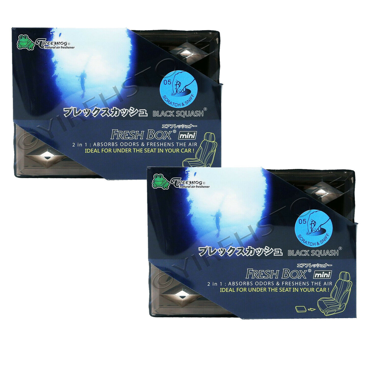 TreeFrog FRESH BOX MINI (aka Xtreme Fresh Mini), Aroma De Calabaza Fresca JDM, 9 Paquetes