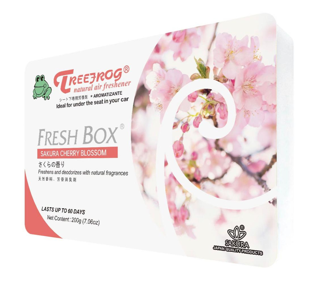 Treefrog Fresh Box Sakura Cherry Blossom Scent Air Freshener - 4 PACK