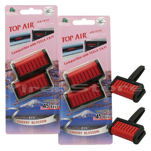 Treefrog Top Air Vent Car Freshener 2-Pack Cherry Blossom Scent fits for Tesla Model 3 & Y Treefrog Top Air Vent Car Freshener 2-Pack Cherry Blossom Scent fits for Tesla Model 3 & Y