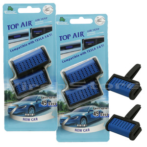 Treefrog Top Air Vent Car Freshener 2-Pack New Car Scent fits for Tesla Model 3 & Y