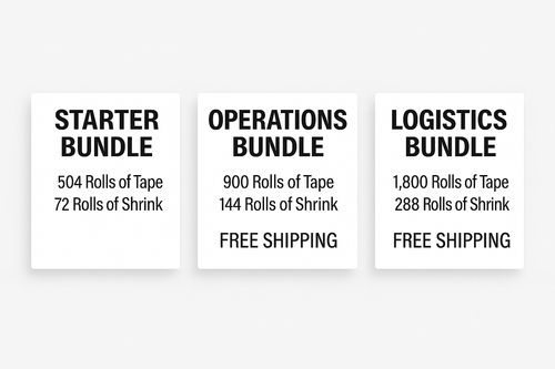 Glorian Combo Supply Bundles – Tape + Shrink Wrap
Get high-performance industrial packaging delivered direct. These freight-optimized bundle tiers include our best-selling clear BOPP tape and premium hand stretch film—ready to ship to your distribution center, warehouse, or 3PL site.
Choose the right bundle for your operation. Freight is included starting at the Operations Bundle tier and above. Glorian Combo Supply Bundles – Tape + Shrink Wrap
Get high-performance industrial packaging delivered direct. These freight-optimized bundle tiers include our best-selling clear BOPP tape and premium hand stretch film—ready to ship to your distribution center, warehouse, or 3PL site.
Choose the right bundle for your operation. Freight is included starting at the Operations Bundle tier and above.