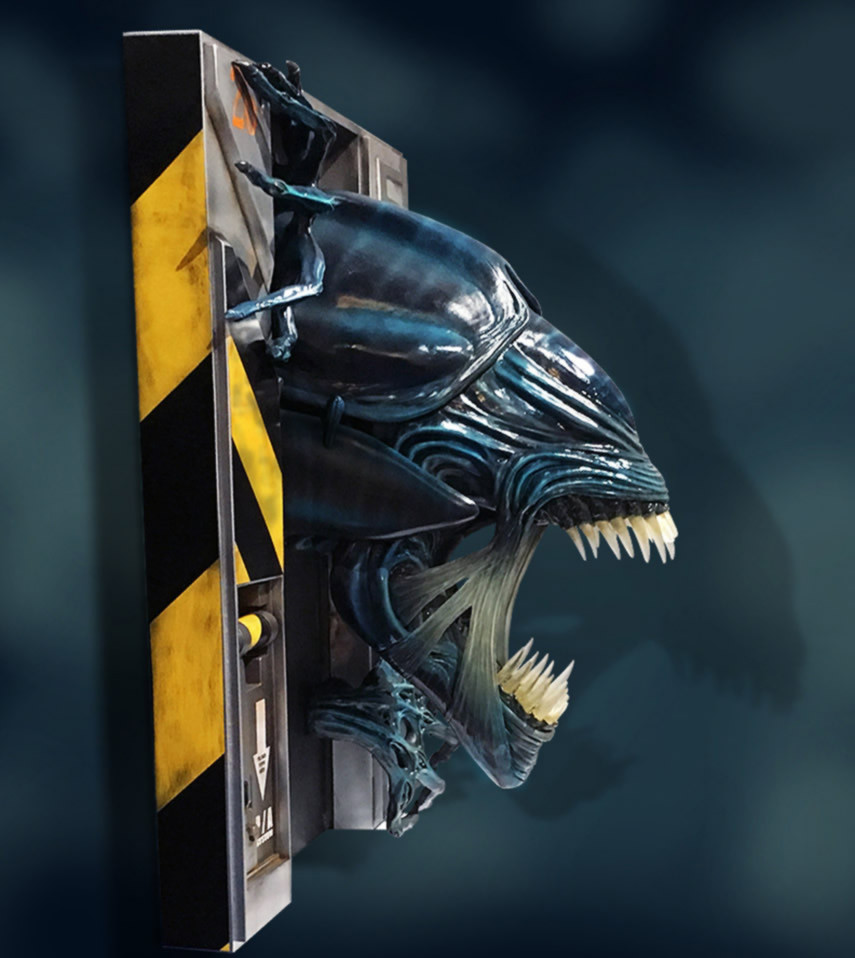 Queen Alien Xenomorph Wall Sculpture STL File For 3D Print queen-alien-xenomorph-wall-sculpture-stl-file-for-3d-print