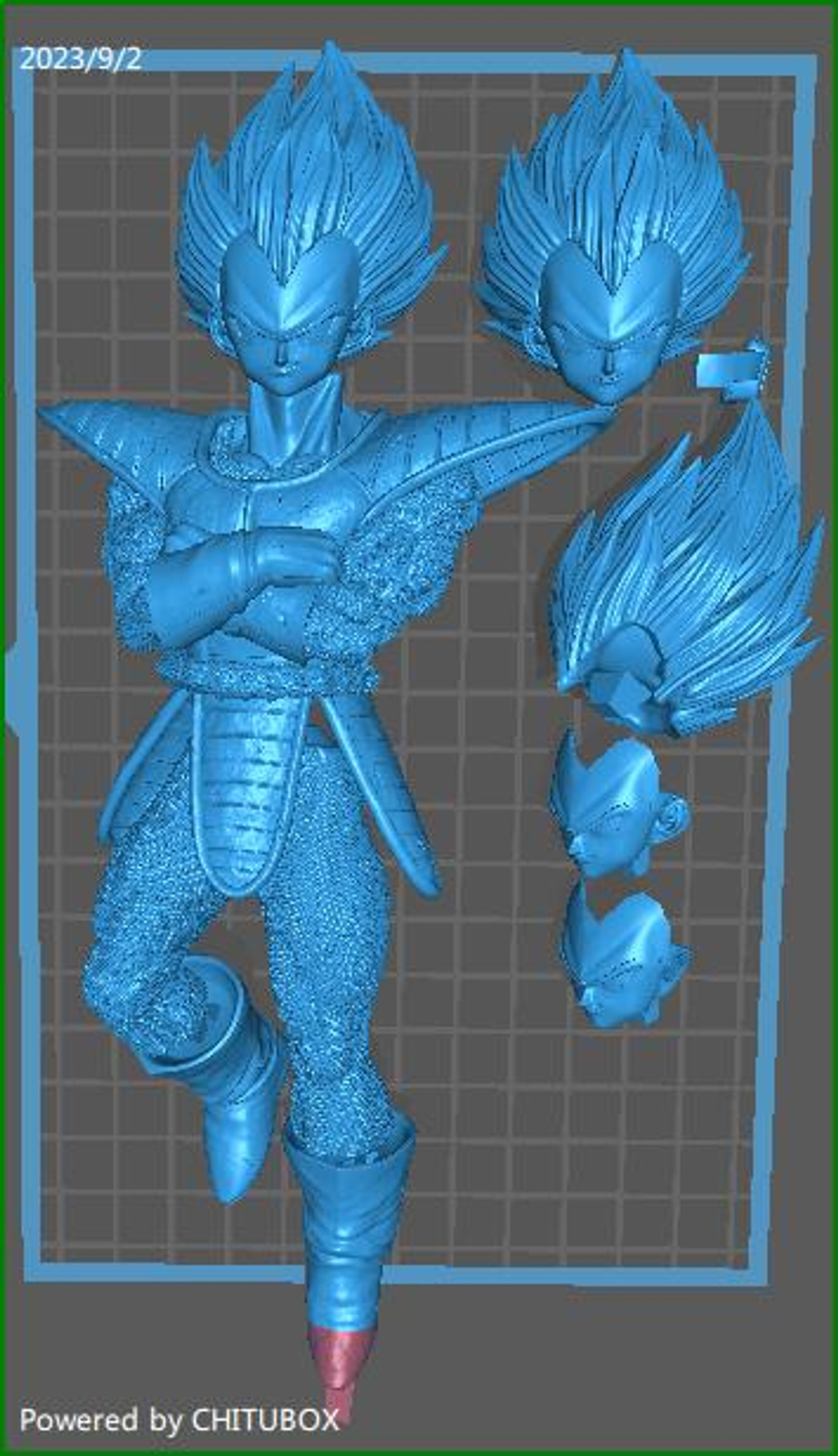 Vegeta Dragon Ball Z Stl File 3d Print 