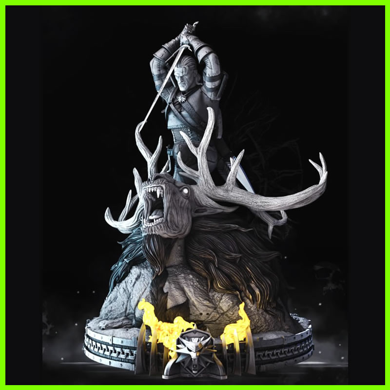 Geralt The Witcher - STL File 3D Print
