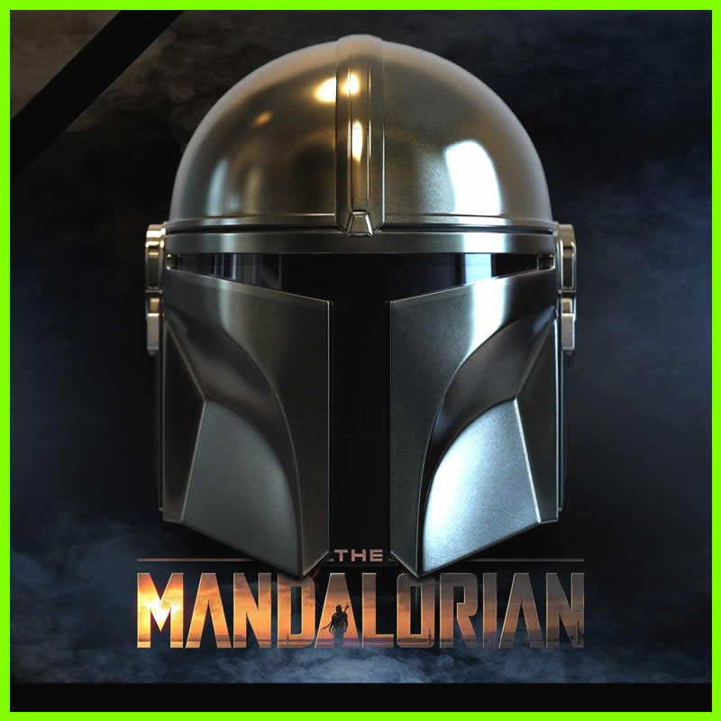 Mandalorian Helmet - STL File for 3D Print