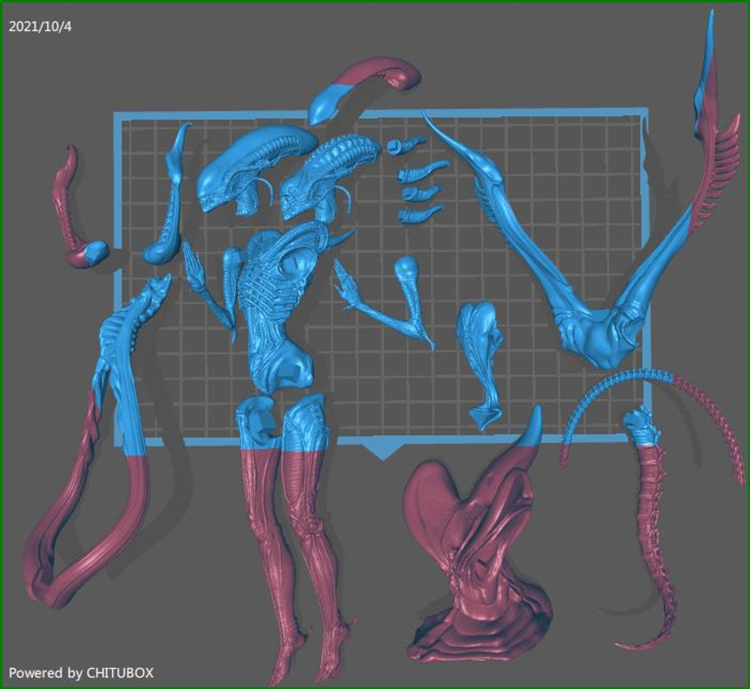 Alien Xenomorph Statue Stl File For 3d Print 
